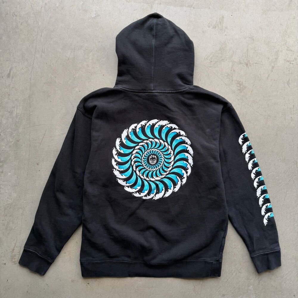 Spitfire Sweatshirt Mens M Wave Mandala Hoodie Skater Surf Surfer Streetwear